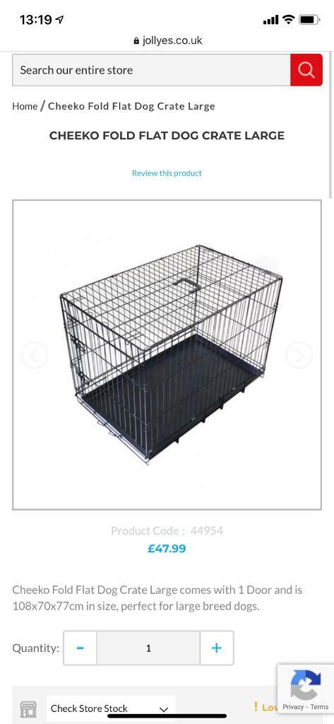 jollyes dog crate
